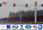 Восьмиугольные стальные сигналы светофора Poles уличного освещения с покрытием порошка поставщик