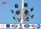 фонарные столбы потока СИД фонарного столба 500В рангоута рабочей платформы 55м стальные полигональные высокие поставщик