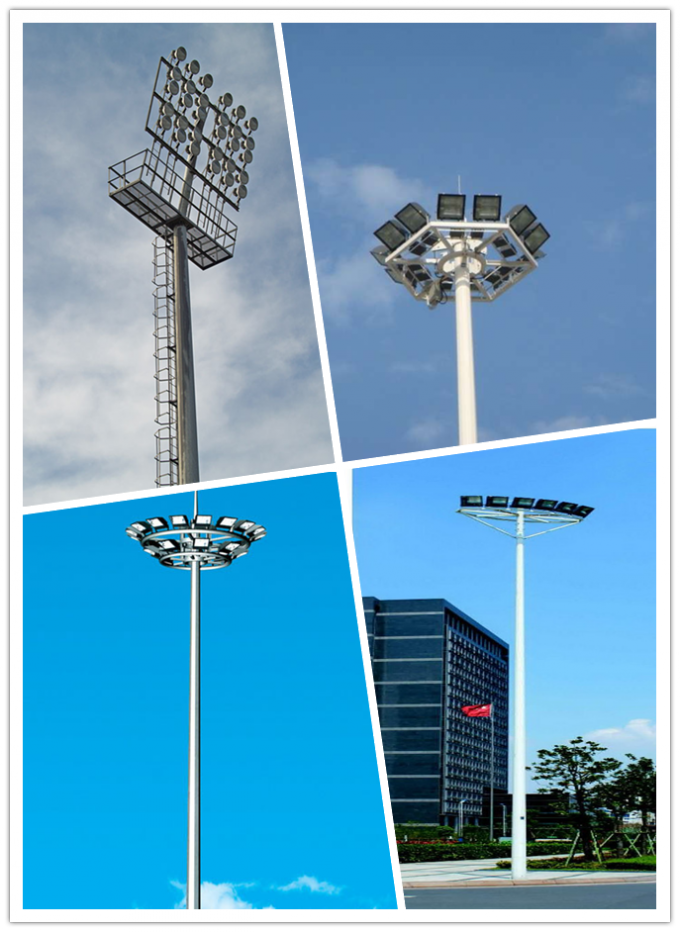 Стадион светлое Поляк рангоута профессионала 20m полигональный высокий с покрытием порошка 0