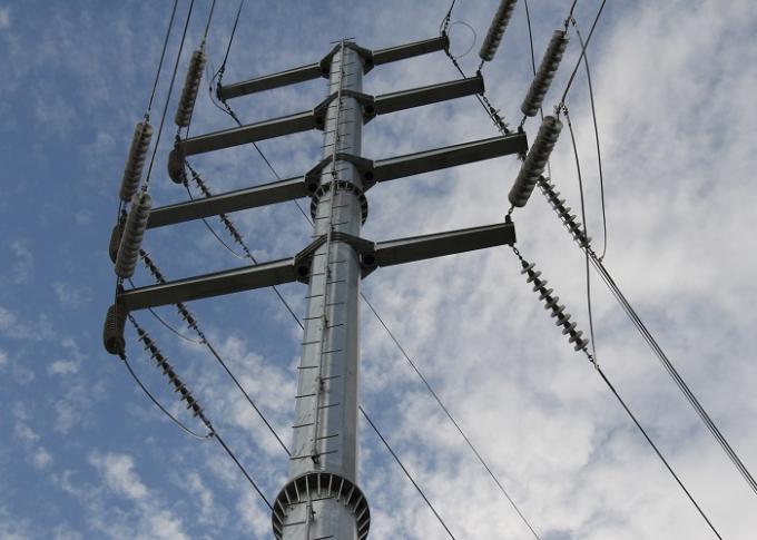 поляки передачи энергии 18m 20m 25m гальванизированные для покрытия силы 110 кабелей Kv 1