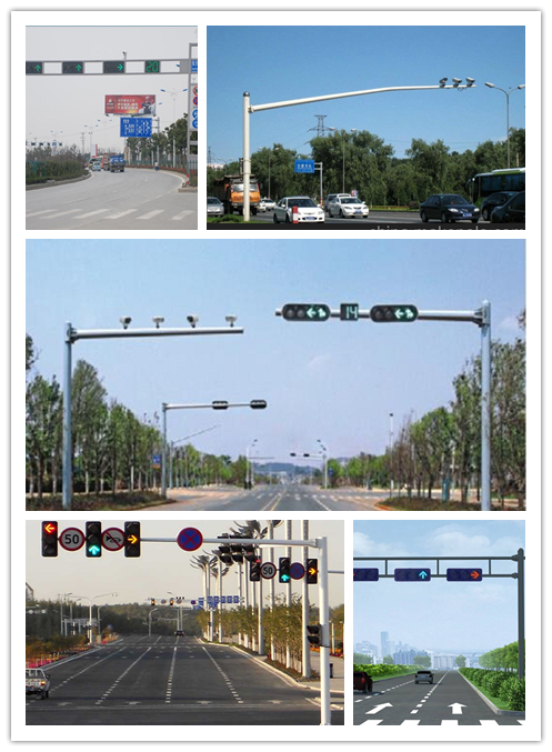 6,5 подъездная дорога гальванизированная рукояткой светлые Poles длины 11m перекрестной с светами 1