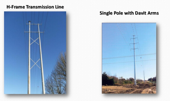 линия электропередач передачи Poles электричества общей высоты глубины 13m 2m засаживая сплющенная 1