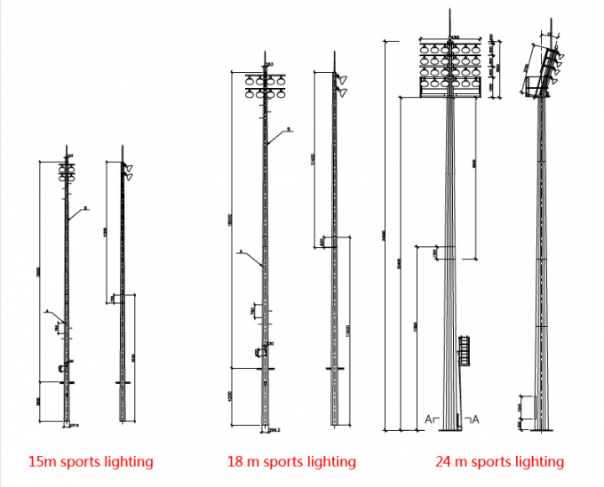 33 башня поляка передающей линии Кв 69кв стальная для линии башни связи 2