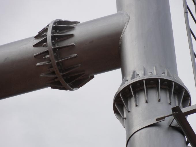 220 Кв гальванизировали широко используемую башню 10м-200м поляка трубки стальных труб Моно 5