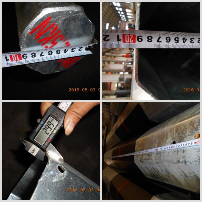 Поляк электропитания 13.8KV Филиппин стальной трубчатый гальванизировал высоту 0 30FT