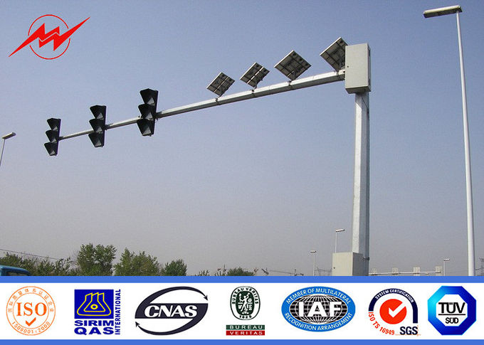 Знаки контроля над трафиком 132КВ фонарного столба 5-15м улицы литого алюминия подгоняли цвет 3