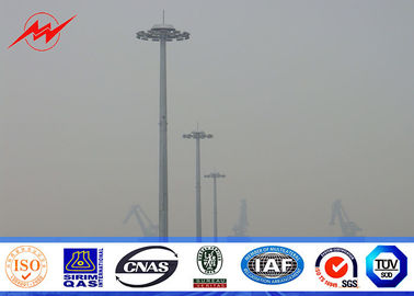 Китай Гальванизированный восьмиугольный 45М высокий фонарный столб рангоута с траверсой кронштейна платформы для освещения стадиона поставщик