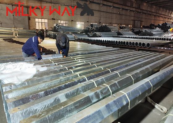 Китай 9 м 200дан 400дан 650дан Оцинкованная металлическая электрическая опора для линий электропередач поставщик
