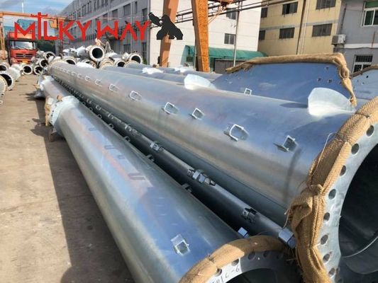Китай 16 м 18 м Высота Конический электрический столб Толщина 5 мм ASTM A123 Стандарт гальванизации поставщик