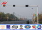 Гальванизированный поляк светофора для дорожного знака с длиной высоты 7М 10М анкерного болта поставщик