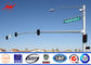 Гальванизированный поляк светофора для дорожного знака с длиной высоты 7М 10М анкерного болта поставщик