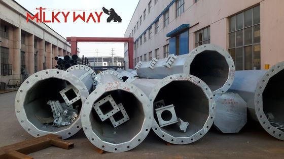 Q345 Монопольная башня из стали для телекоммуникаций 18-30 м поставщик