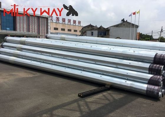 12M 16KN Стальной трубчатый электрический столб для проекта передачи электрической линии распределения поставщик