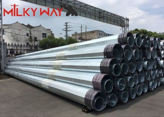 12M 16KN Стальной трубчатый электрический столб для проекта передачи электрической линии распределения поставщик