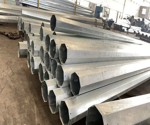 11.9M 8kn оцинкованный электрический столб с тремя секциями многофункциональной лестницы поставщик