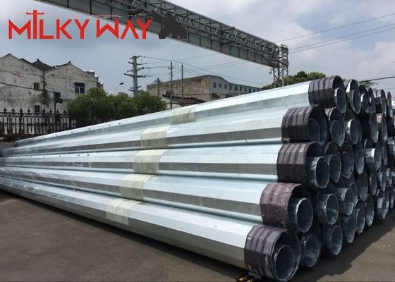 80FT 90FT 138KV оцинкованные стальные силовые полюса для распределения электроэнергии поставщик