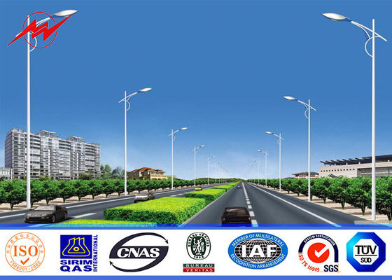 погружение degisn Поляка уличного света высоты 6M-12M горячее гальванизировало поверхность