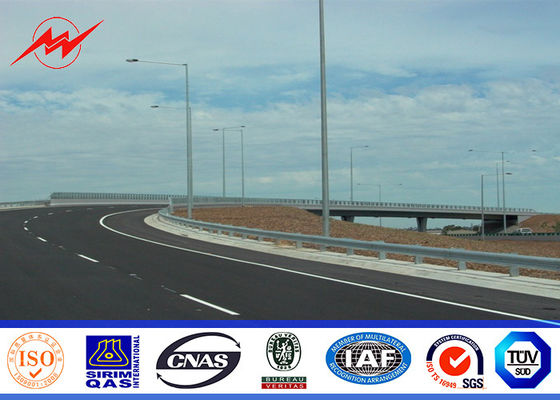 погружение degisn Поляка уличного света высоты 6M-12M горячее гальванизировало поверхность