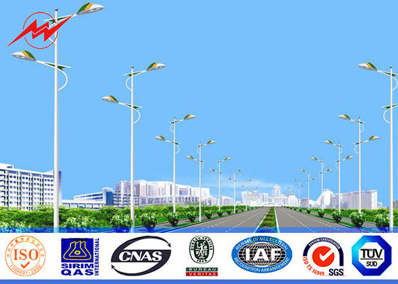 погружение degisn Поляка уличного света высоты 6M-12M горячее гальванизировало поверхность