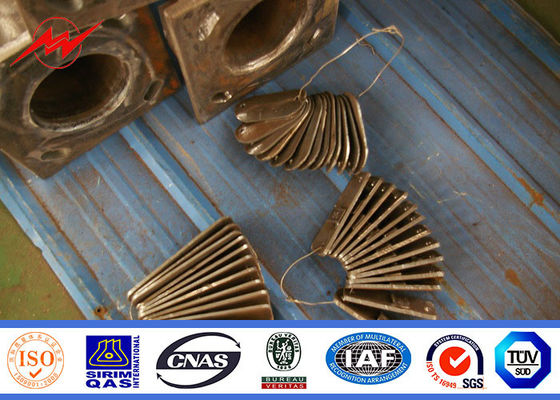 погружение одиночной рукоятки 8m горячее гальванизировало стальной полюс для освещения подъездной дороги