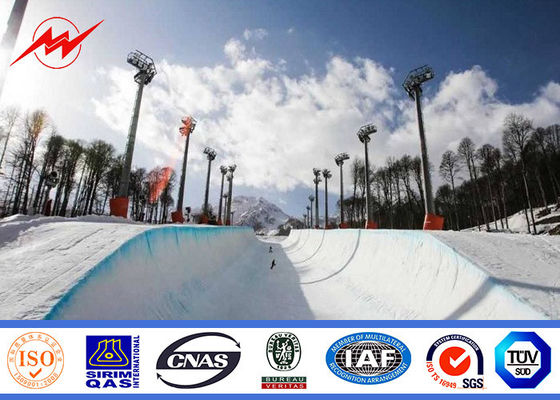 полюс рангоута 35m круглый высокий для освещения парка с поднимаясь системой