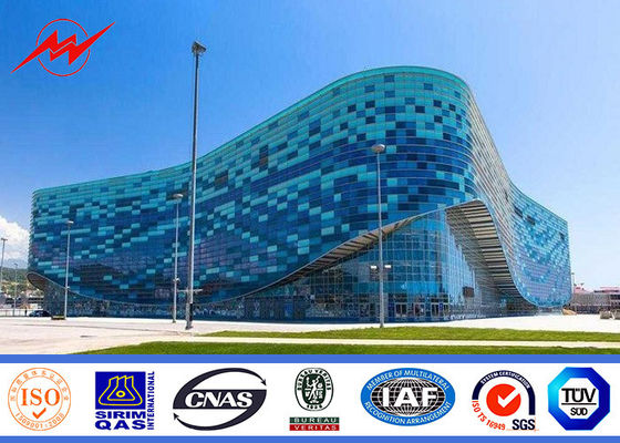 освещение спортивного центра полюса рангоута 40m полигональное высокое с воротом