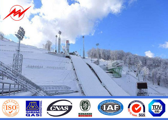 полюс рангоута 30m восьмиугольный высокий для освещения парка с поднимаясь системой