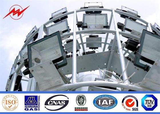 Горячее погружение гальванизировало вне свет полюса рангоута двери высокий для спортивного центра