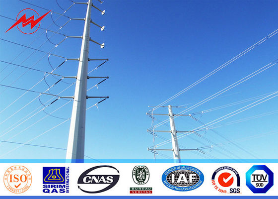 конический полюс электричества Q235 11m материальный гальванизировал одиночный раздел