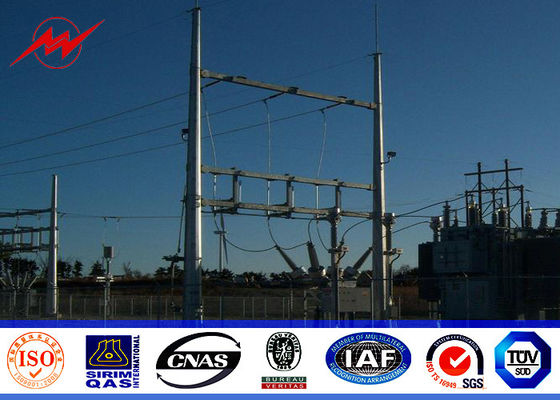 конический полюс электричества Q235 11m материальный гальванизировал одиночный раздел