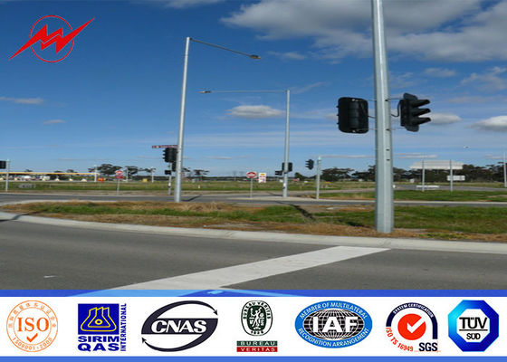 толщина полюса 8mm 3.5mm гальванизировала стальное Поляк для света хайвея улицы