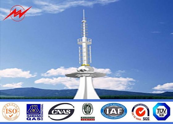 Башня Поляка стальной антенны телекоммуникаций клетчатой Mono для сообщения, ISO 9001