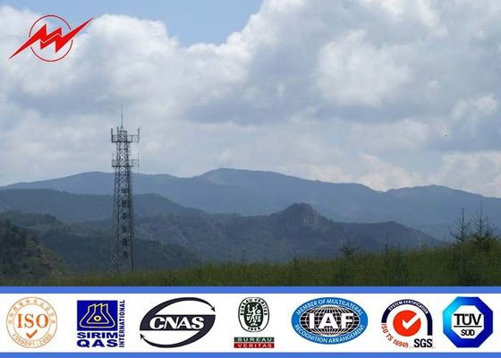 Башня Поляка стальной антенны телекоммуникаций клетчатой Mono для сообщения, ISO 9001