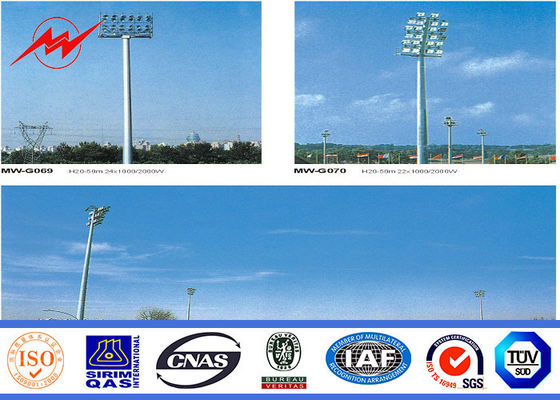 Высокопрочная Анти--корозия покрывая высокий рангоут Поляк с 400w HPS освещает