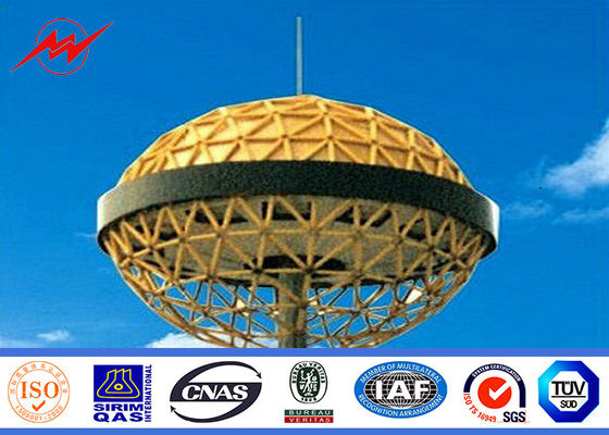 HDG крася рангоут Поляк 70M высокий с поднимаясь системой для освещения площади