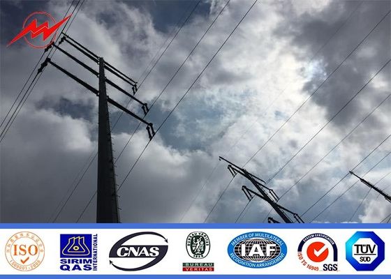 Восьмиугольные общие назначения стальное светлое Поляк 10kv электричества гальванизирования - 400kv