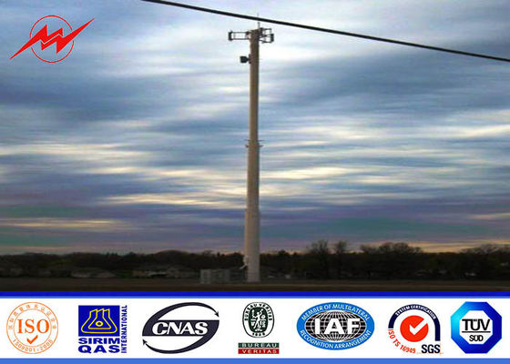 Конические 90ft гальванизировали Mono башню Поляка, разделы башни мобильной телефонной связи 3