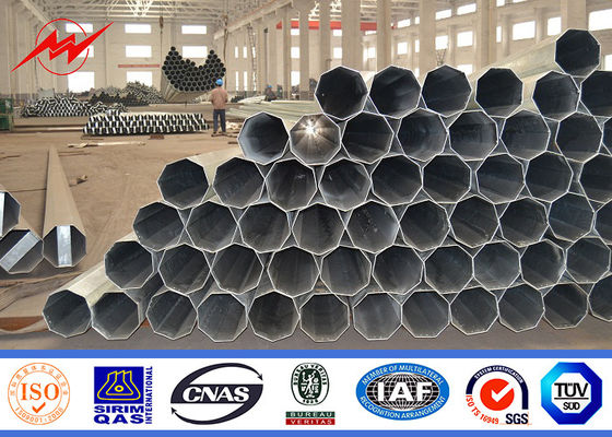 Octogonal 40FT 138KV стальное общего назначения Поляк для передачи электропитания