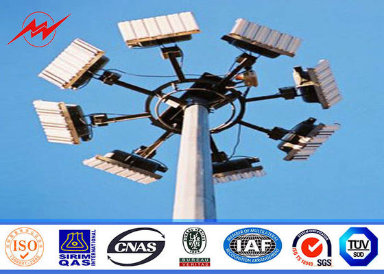 Рангоут Поляк авиапорта 30M HDG высокий с двойной панелью фонарика для освещения стадиона в 100 квадратного метров