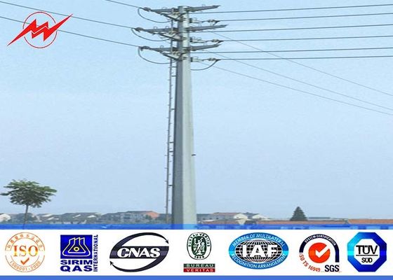 8sides 35ft 110kv стальное общего назначения Поляк для линии электропередач передачи с одиночной рукояткой