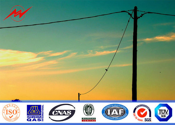 11.8M 50KN 6mm Thikcness стальное общего назначения Поляк для башни электропитания