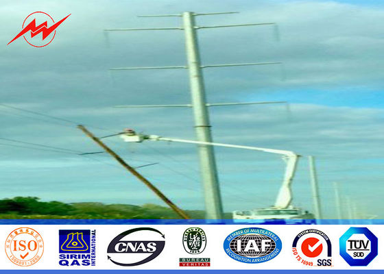 11.8M 50KN 6mm Thikcness стальное общего назначения Поляк для башни электропитания