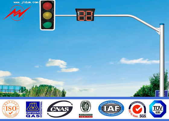 Восьмиугольные стальные сигналы светофора Poles уличного освещения с покрытием порошка