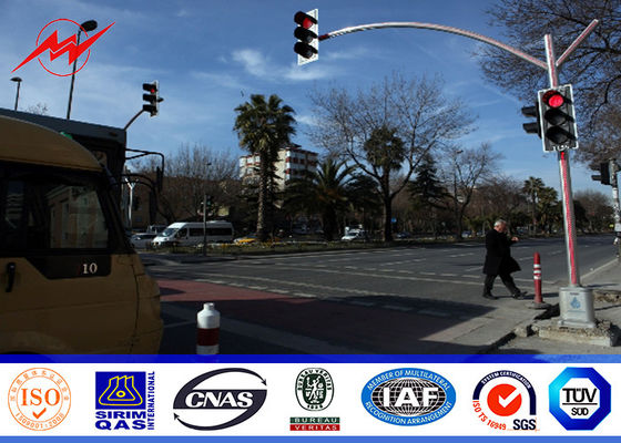 толщина Поляка 3mm уличного света движения 6m одиночным гальванизированная кронштейном