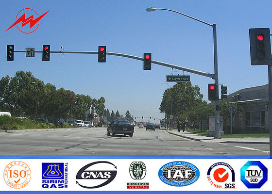 Знаки светофора таможни 4.5m гальванизированные высотой с одиночным кронштейном