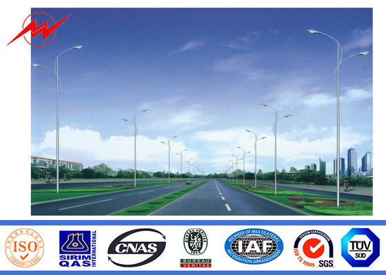 Напольная дорога освещая вокруг 9M стальное трубчатое Поляк с гальванизированием