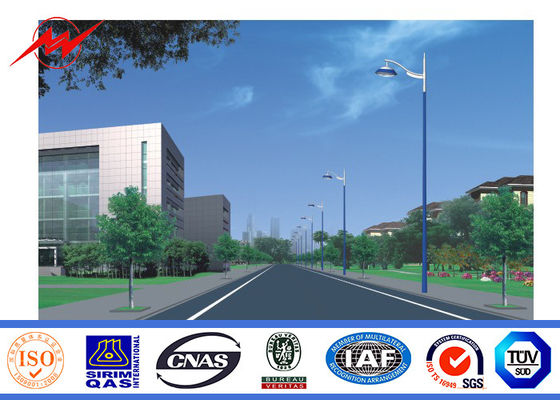 Уличный фонарь Поляк 10m Q235 рукоятки сада одиночный с гальванизированием горячего погружения