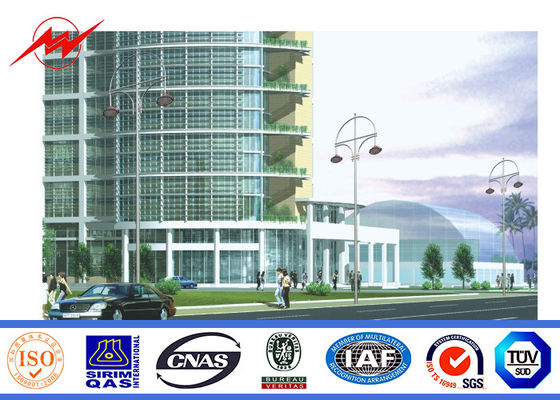 Уличный фонарь Поляк 10m Q235 рукоятки сада одиночный с гальванизированием горячего погружения