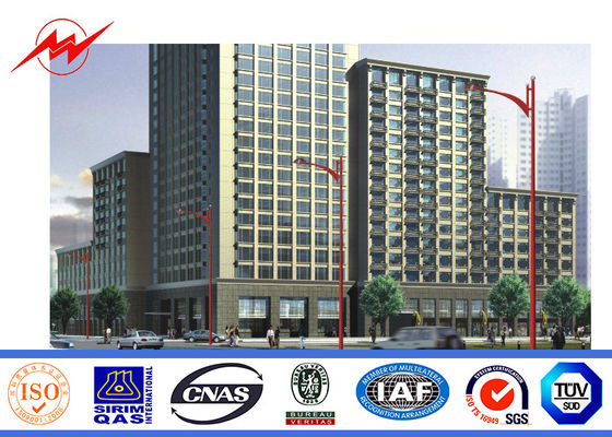 Уличный фонарь Поляк 10m Q235 рукоятки сада одиночный с гальванизированием горячего погружения