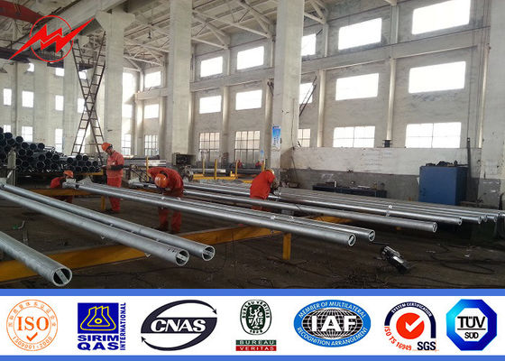 Восьмиугольной солнечной двойной гальванизированный рукояткой уличный свет Poles с фланцом